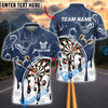 BlueJose Darts Wave Pattern Personalized Name, Team Name Shirt (4 Colors)