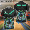 BlueJose Bowling And Pins Strike Power Happy Ball & Flying Pins Customized Name 3D Shirt (4 Colors)