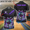 BlueJose Bowling And Pins Strike Power Happy Ball & Flying Pins Customized Name 3D Shirt (4 Colors)