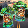 BlueJose Darts Graffiti Cool Monkey Game Character Multicolor Options Personalized Name Shirt (4 Colors)