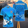 BlueJose Darts Blazing Fox Dartboard Multicolor Options Personalized Name Shirt (4 Colors)