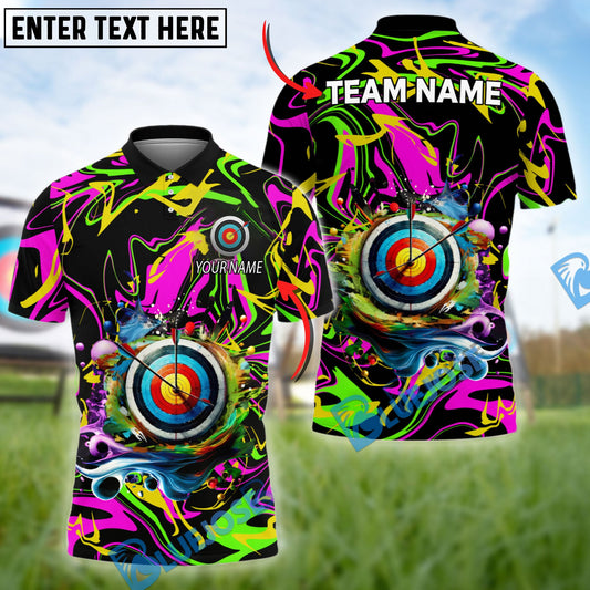 BlueJose Archery Funny Graffiti Customized Name 3D Shirt (4 Colors)