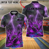 BlueJose Bowling Exploding & Lightning Customized Name, Team Name 3D Shirt (4 Colors)