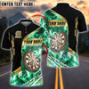 BlueJose Darts Emerald Precision Personalized Name, Team Name Shirt (4 Colors)