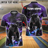 BlueJose Bowling And Pins Fierce Panther Customized Name, Team Name 3D Shirt (4 Colors)