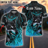BlueJose Darts Savage Wolf Personalized Name, Team Name Shirt (4 Colors)