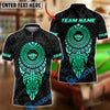 BlueJose Billiards 8 Ball Sport Aztec Mandala Pattern Personalized Name, Team Name Unisex Shirt (4 Colors)
