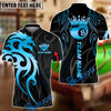 BlueJose Billiards 8 Ball Sport Dragon Crown Tribal Personalized Name, Team Name Unisex Shirt (4 Colors)