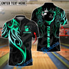 BlueJose Bowling And Pins Sport Royal Crown Ball Tribal Customized Name, Team Name 3D Shirt (4 Colors)