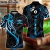 BlueJose Billiards 8 Ball Sport Tribal Crown Cue Personalized Name, Team Name Unisex Shirt (4 Colors)