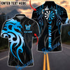 BlueJose Darts Sport Dragon Tribal Crown Personalized Name, Team Name Unisex Shirt (4 Colors)