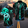 BlueJose Darts Sport Dragon Tribal Crown Personalized Name, Team Name Unisex Shirt (4 Colors)