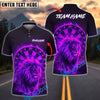 BlueJose Darts Flaming Lion Customized Name, Team Name 3D Shirt (4 Colors)