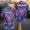 BlueJose Darts Neon I'm Sexy And I Throw It Customized Name, Team Name 3D Shirt (4 Colors)