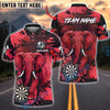 BlueJose Darts Elephant Dartboard Customized Name, Team Name 3D Shirt (4 Colors)
