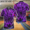 BlueJose Bowling And Pins Thunder Dragon Lightning Power Customized Name 3D Shirt (4 Colors)