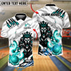 BlueJose Bowling And Pins Fierce Lion Customized Name, Team Name 3D Shirt (4 Colors)