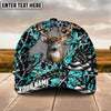BlueJose Deer Breakthrough Camo Hunting US Flag Multicolor Options Personalized Name 3D Cap