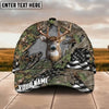 BlueJose Deer Breakthrough Camo Hunting US Flag Multicolor Options Personalized Name 3D Cap