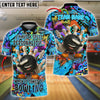 BlueJose Bowling And Pins ‚Äö√Ñ√∫Split Personality‚Äö√Ñ√π Graffiti Style Customized Name, Team Name 3D Shirt (4 Colors)