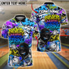 BlueJose Bowling And Pins ‚Äö√Ñ√∫Never Miss Strike‚Äö√Ñ√π Urban Hip-Hop Customized Name, Team Name 3D Shirt (4 Colors)