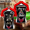 BlueJose Billiards 8-Ball Pool Shut Up and Shoot Ver Triangle Rack Personalized Name, Team Name Unisex Shirt (4 Colors)