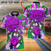 BlueJose Bowling And Pins Comic Explosion Customized Name, Team Name 3D Shirt (4 Colors)