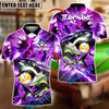 BlueJose Billiards 9-Ball Lightning Shark Personalized Name Shirt (4 Colors)