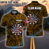 BlueJose Darts Patriotic Dartboard With Tribal Pattern Personalized Name, Team Name Shirt (4 Colors)