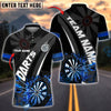 BlueJose Darts Fiery Dartboard Explosion Customized Name, Team Name 3D Shirt (4 Colors)