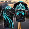 BlueJose Darts Golden Champion Design Customized Name, Team Name 3D Shirt (4 Colors)