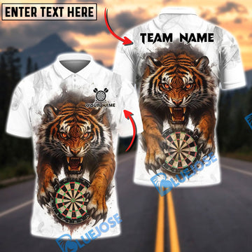BlueJose Darts Tiger Dartboard Attack Personalized Name Shirt