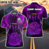 BlueJose Darts Bear Lightning Customized Name, Team Name 3D Shirt (4 Colors)