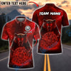 BlueJose Darts Bear Lightning Customized Name, Team Name 3D Shirt (4 Colors)
