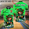 BlueJose Bowling And Pins Halloween Bear Pumpkin Ball Spooky Glow Haunted Customized Name, Team Name 3D Shirt (4 Colors)