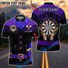 BlueJose Darts Western Fringe Revolver Dartboard Personalized Name, Team Name Unisex Shirt (4 Colors)