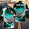 BlueJose Darts Electric Lightning Design Customized Name, Team Name 3D Shirt (4 Colors)