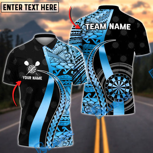 BlueJose Darts Golden Tribal Personalized Name, Team Name Shirt (4 Colors)
