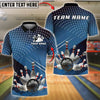 BlueJose Bowling And Pins Strike Explosion Customized Name, Team Name 3D Shirt (4 Colors)