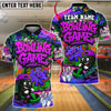 BlueJose Bowling And Pins Kart Graffiti Cartoon Street Style Customized Name, Team Name 3D Shirt (4 Colors)
