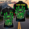 BlueJose Darts Skeleton Officer Flames Customized Name, Team Name 3D Shirt (4 Colors)