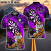 BlueJose Darts Bulldog Warrior Style Customized Name, Team Name 3D Shirt (4 Colors)