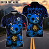 BlueJose Darts Creepy Teddy Graffiti Personalized Name, Team Name Shirt (4 Colors)
