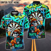 BlueJose Darts Graffiti Skeleton Beer Style Personalized Name, Team Name Shirt (4 Colors)