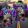 BlueJose Darts Graffiti Skeleton Beer Style Personalized Name, Team Name Shirt (4 Colors)