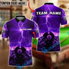 BlueJose Billiards 8 Ball Lightning Glow Storm Personalized Name, Team Name Unisex Shirt (4 Colors)