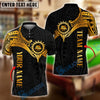 BlueJose Billiards Golden Tribal Pattern Personalized Name Shirt (4 Colors)