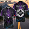 BlueJose Darts Spider Web Dark Customized Name, Team Name 3D Shirt (4 Colors)