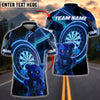 BlueJose Darts Neon Dark Teddy Bear Customized Name, Team Name 3D Shirt (4 Colors)