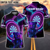 BlueJose Darts Neon Dark Teddy Bear Customized Name, Team Name 3D Shirt (4 Colors)